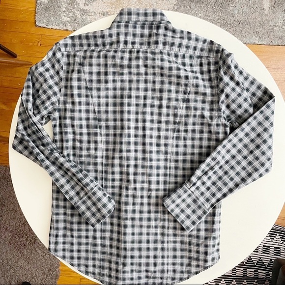 Rag & Bone Men’s Slim Fit Lightweight Cotton Check Button Shirt 15” Neck - Picture 7 of 9
